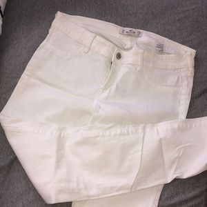 white hollister jeans